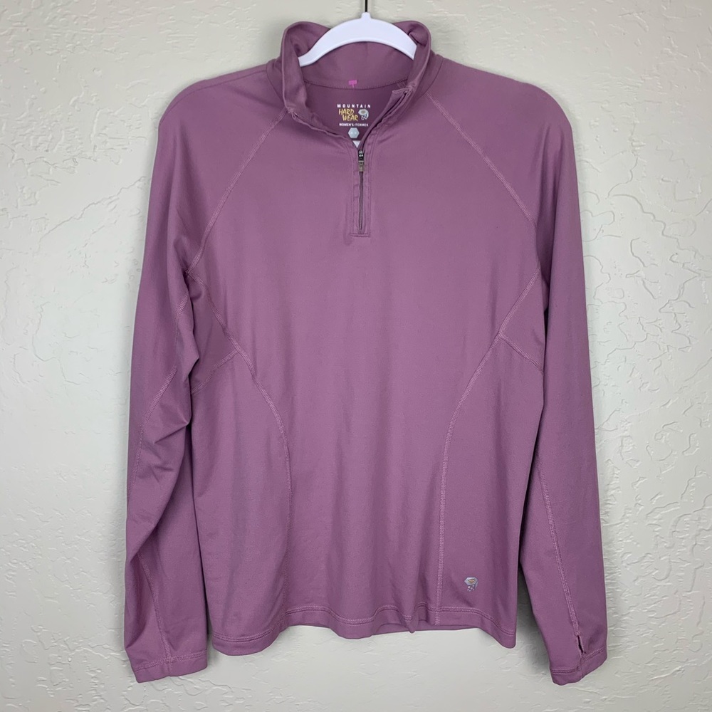 Mountain Hardwear Purple 1/4 zip long sleeve med